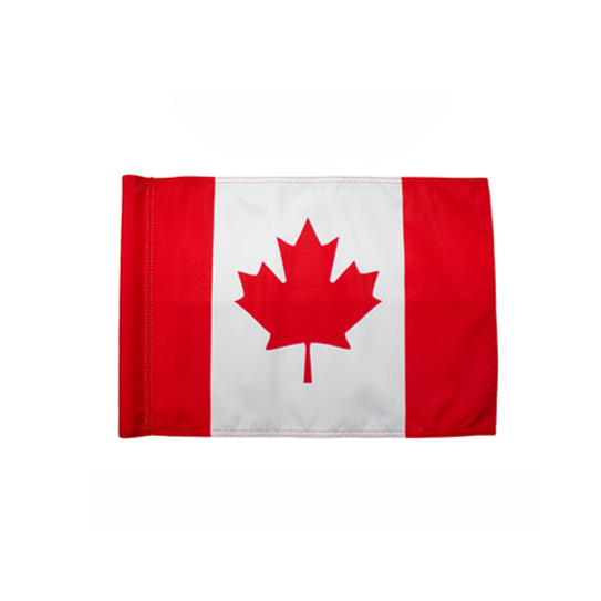 Canadian Pin Flag 12"x 18" Nylon, Double Sided, Dye Sub