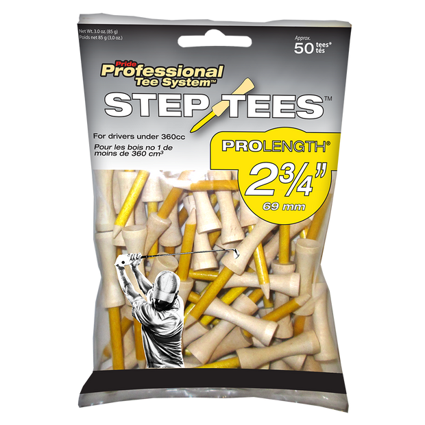 Professional Tee System - Step Tees - 2 3/4" Yellow