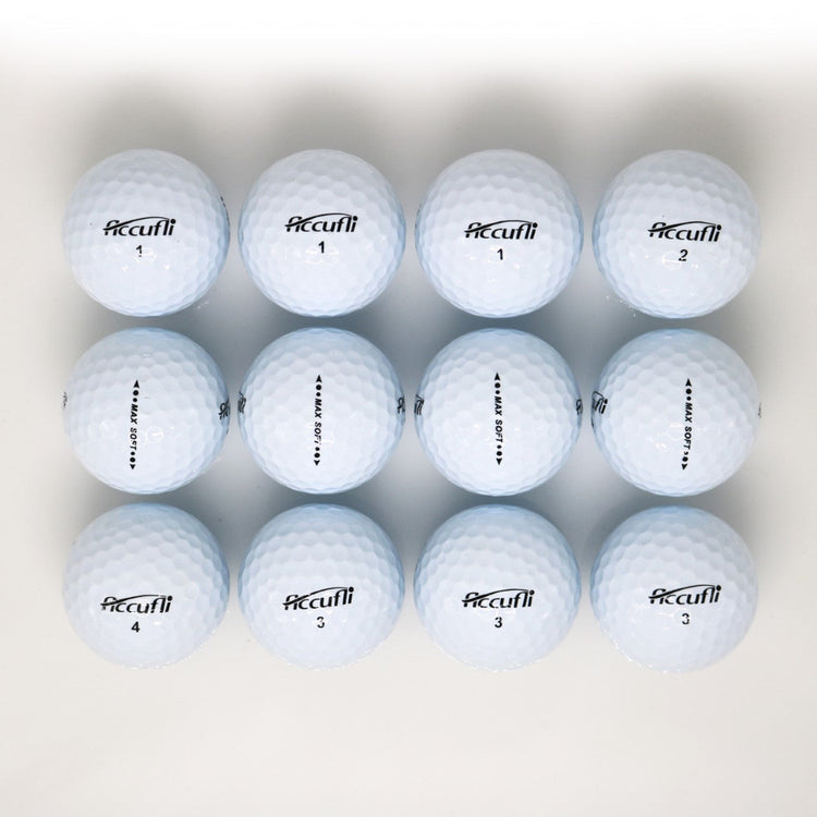 ACCUFLI Max Soft Golfbälle – Weiches Gefühl, Extra Distanz & Hohe Sichtbarkeit